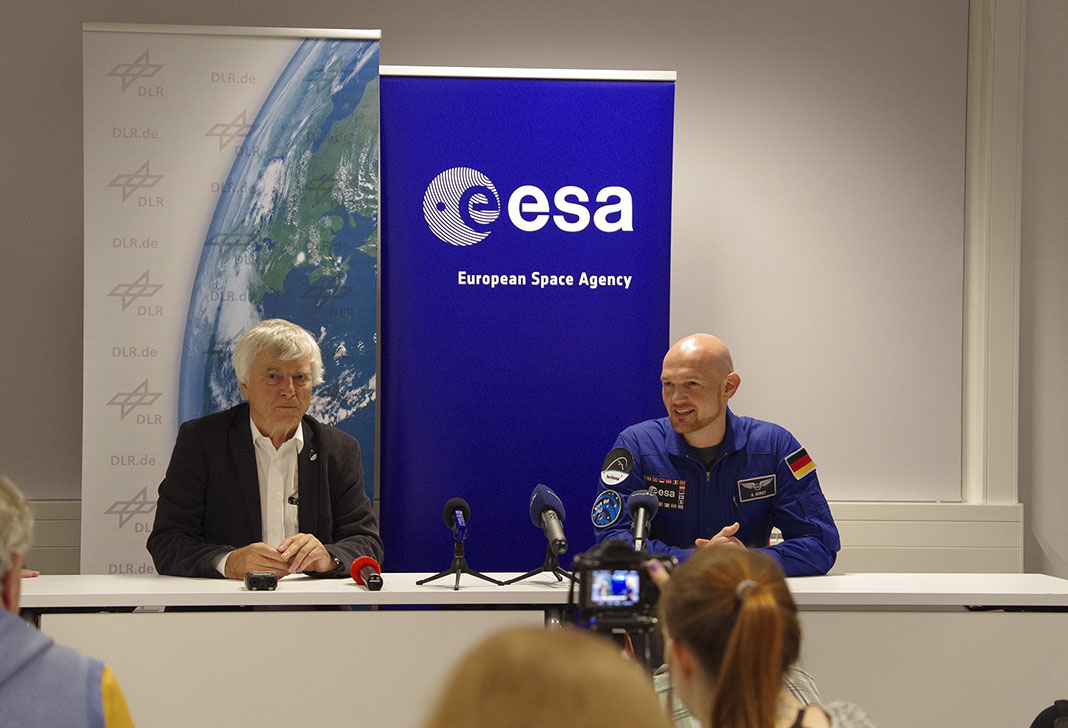 Pressekonferenz mit Ulf Merbold und Alexander Gerst